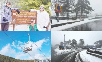 Zirvede beyaz şölen