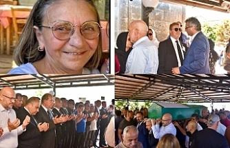 Cenaze törenine Erhürman da katıldı