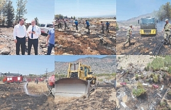 3 kişinin neden olduğu yangını 136 kişi söndürdü