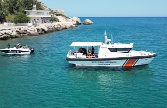 Denizde yakalandı