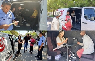 Mobil araçlar denetim yaptı