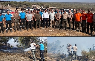 Kısa sürede söndürüldü