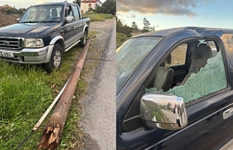 Tavan çöktü, cam kırıldı