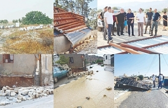 Fırtına yıktı, geçti