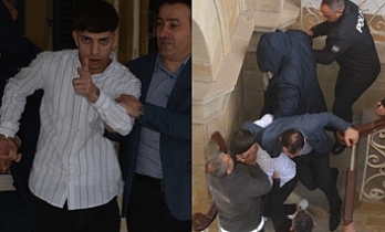 Mahkemede sinir krizi geçirdi