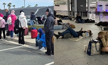 Yolcular perişan oldu