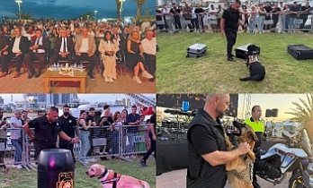 Narkotik köpekler gösteri yaptı