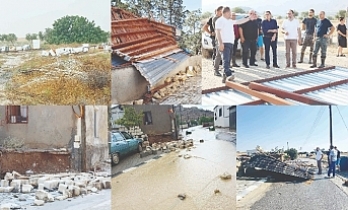 Fırtına yıktı, geçti