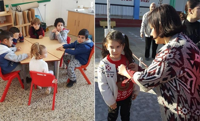 Eğitim yılının ilk dönemini başarıyla tamamlayan öğrenciler, büyük bir sevinç yaşadı