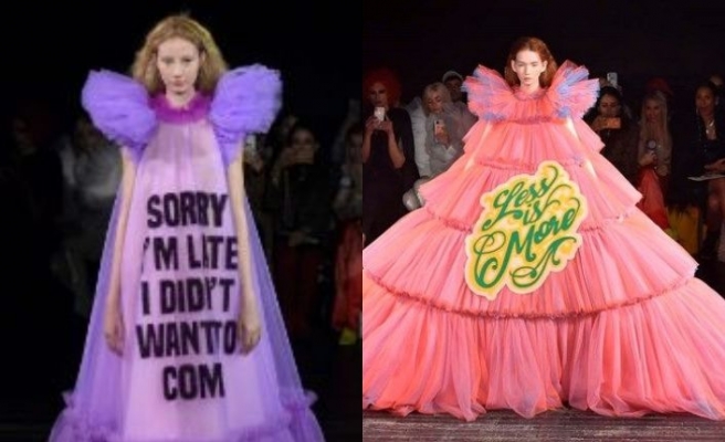 Viktor&Rolf’un mesaj içerikli, kabarık tül elbiseleri, ev fiyatına satışa çıktı