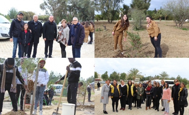 Kurucu Cumhurbaşkanı Rauf Raif Denktaş’ın anıt mezarına fidan dikildi