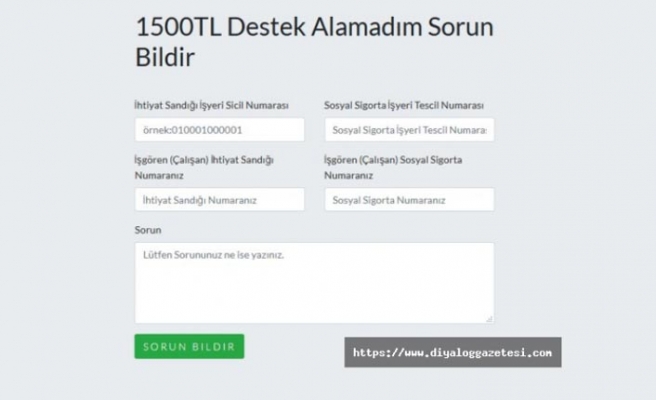 1500 TL alamayanlar için başvuru şansı