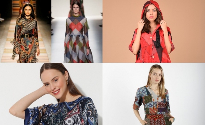 Patchwork desen yeniden trend moda olarak karşımıza çıkıyor