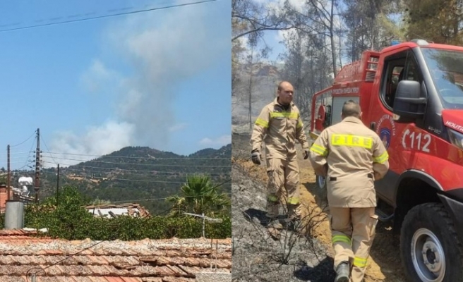 Havadan ve karadan müdahale edildi