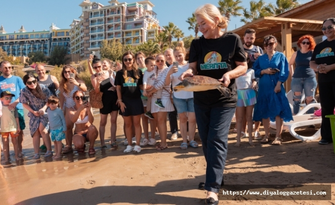 Deniz kaplumbağaları mavi sulara bırakıldı