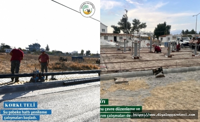 Su şebeke hattı yenileniyor