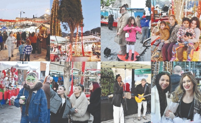 Köy meydanı renklendi