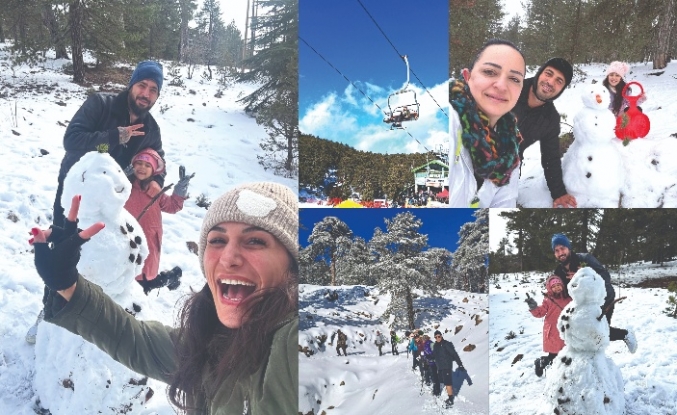 Kıbrıslı Türklerin kar keyfi