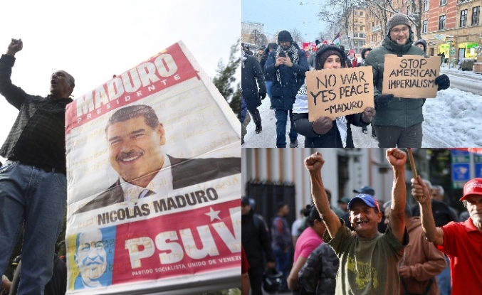 Maduro’nun destekçileri protesto gösterisi düzenledi