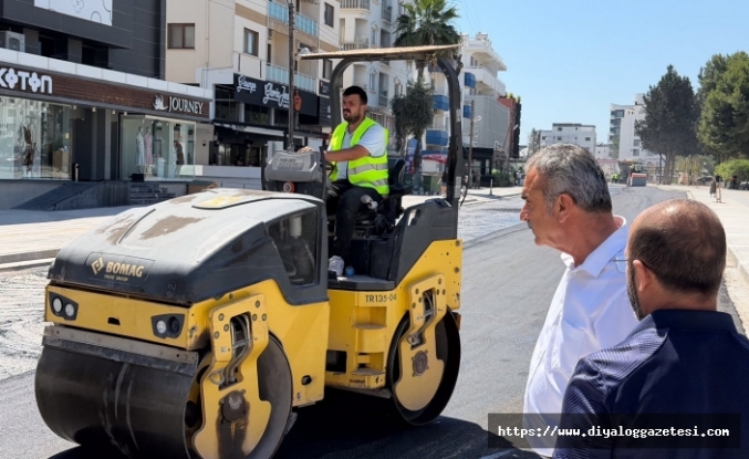 Salamis Yolu yenileniyor