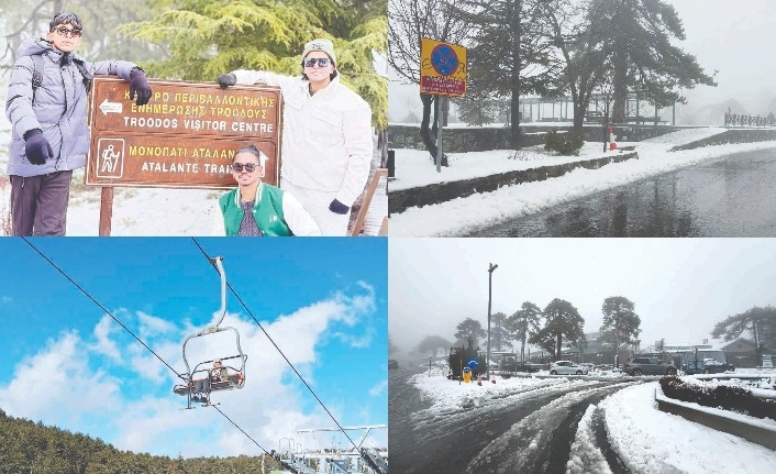 Zirvede beyaz şölen